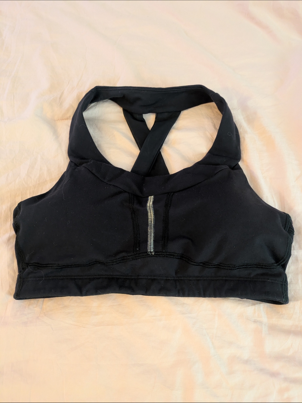 Athleta Sz M Criss Cross Racerback Sports Bra